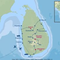 Motorradreisen Sri Lanka Coast Hills Routing