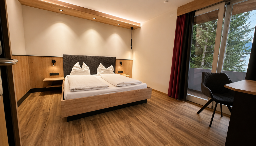 Sportclub Silvretta Montafon - Doppelzimmer Basic skireisen, österreich, busreisen, günstig, montafon, gaschurn, snowboardreisen, familie, berlin,